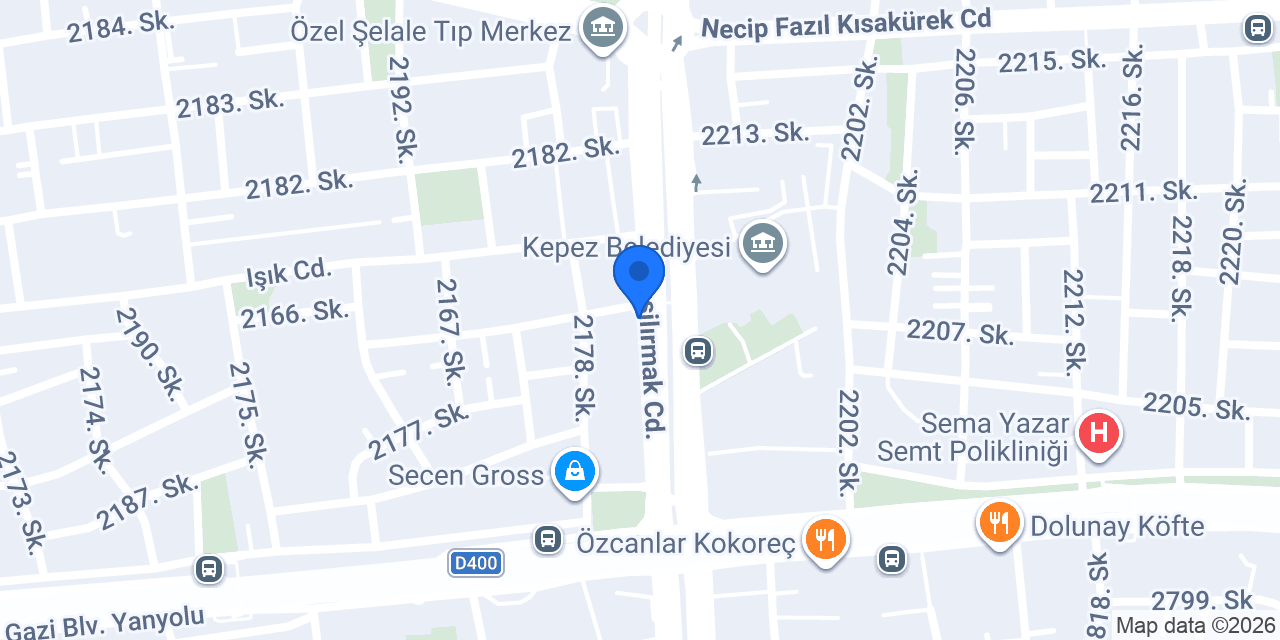 DenizBank Kepez Şubesi konumu
