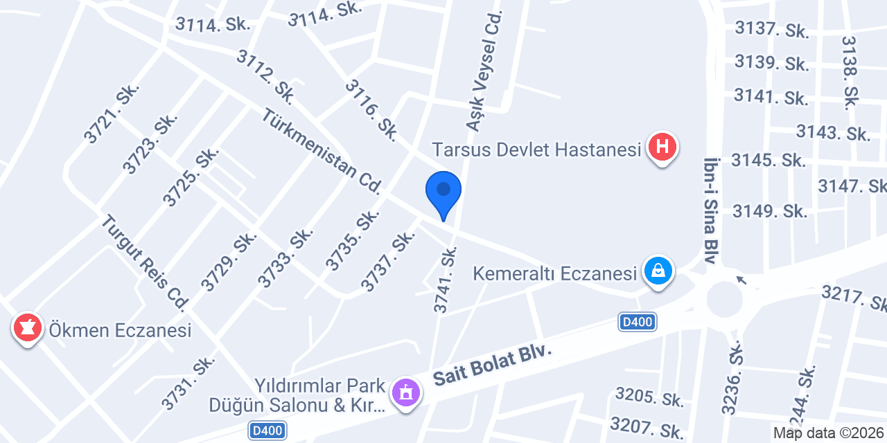 GÖÇMAK TARSUS konumu