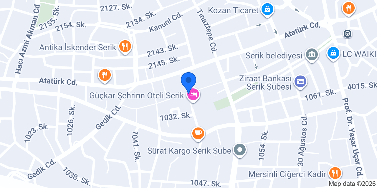 Çikolata Evim Serik konumu