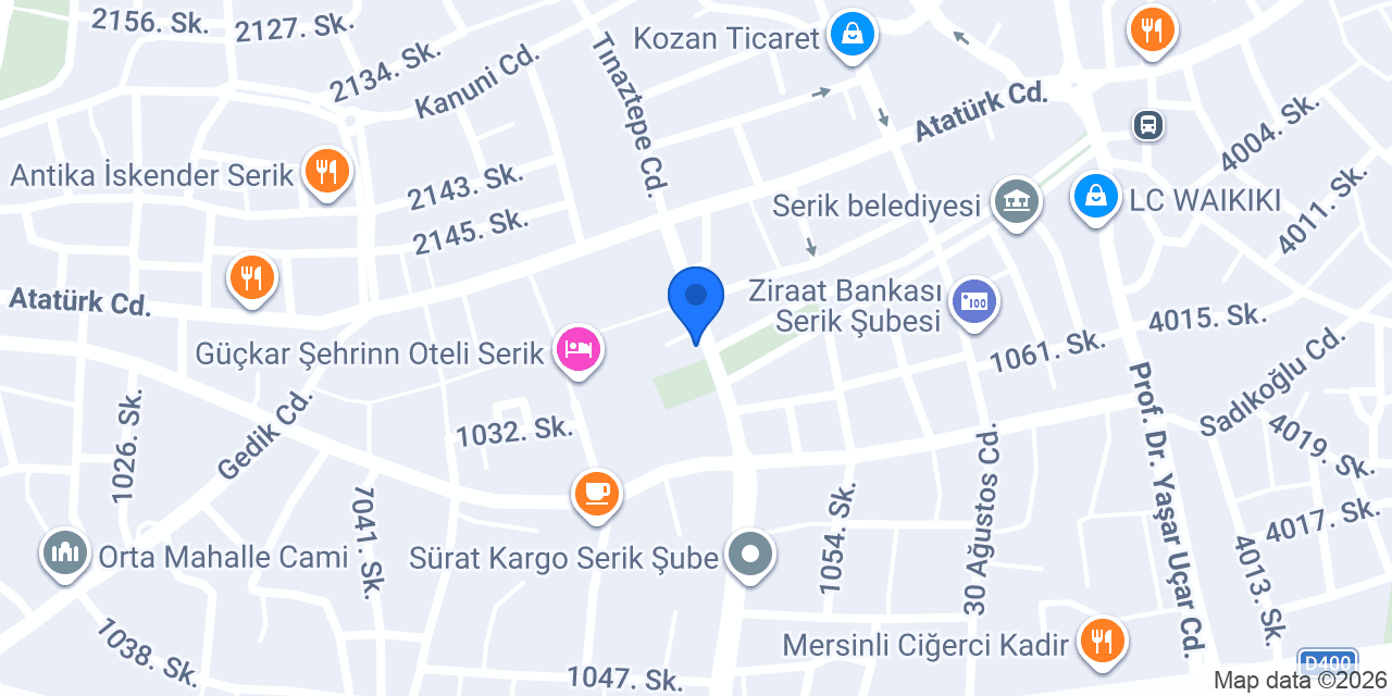 Yapı Kredi - Serik Şubesi konumu