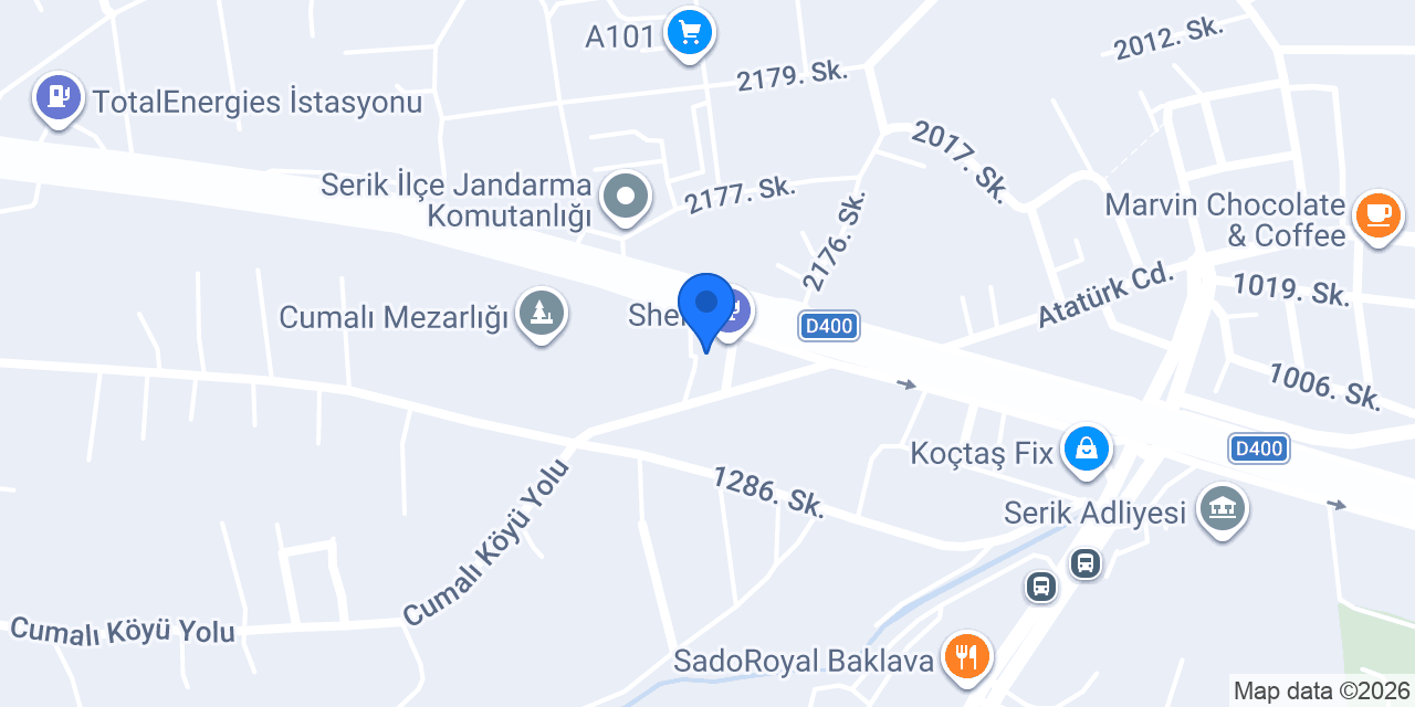 Burak Otomotiv konumu