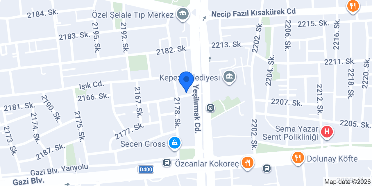 Yıldırım Sigorta Kepez Şube konumu
