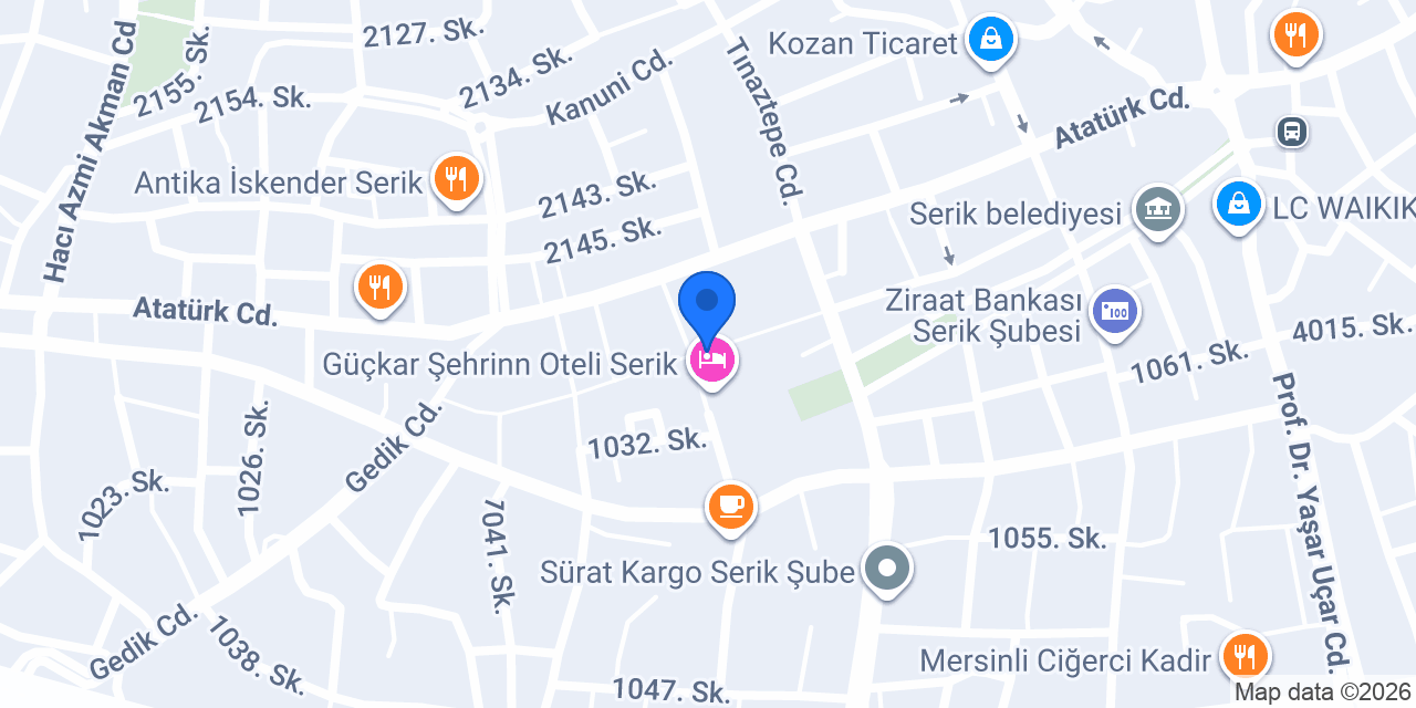 Kıyı Midye Serik konumu
