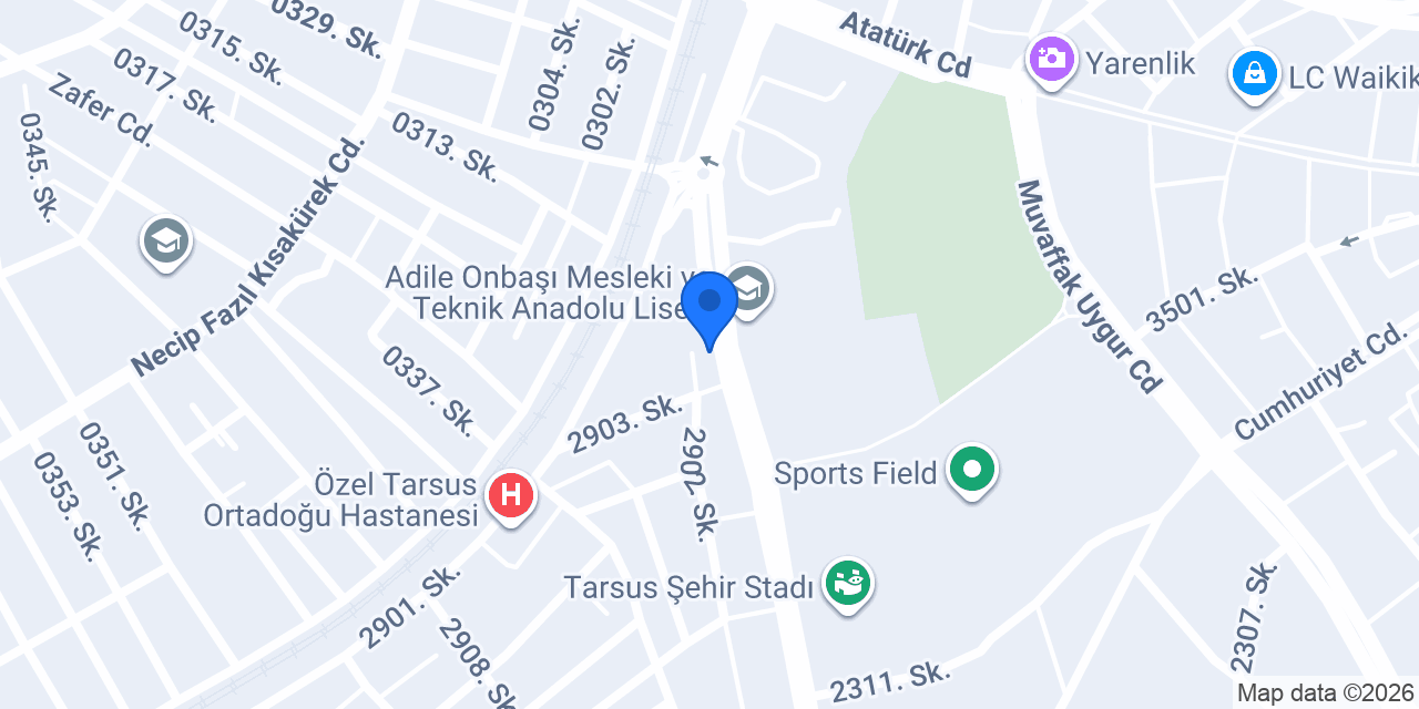 Tarsus Çiçekçim konumu