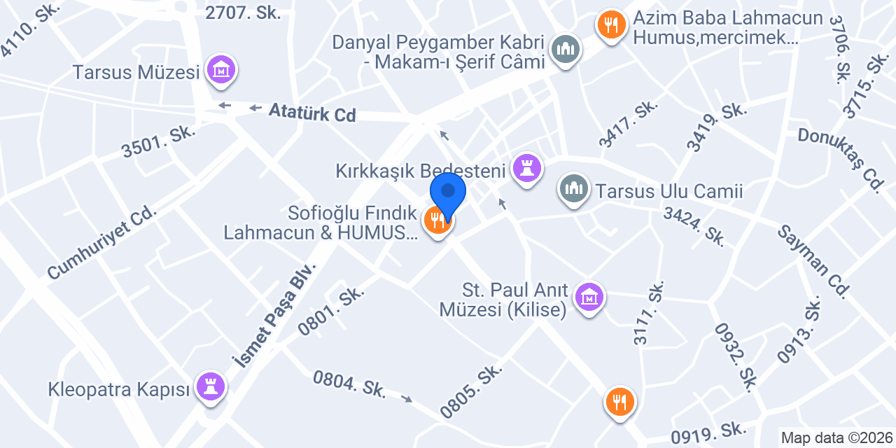 Doğan Kaymaklı Kadayıf Tarsus konumu