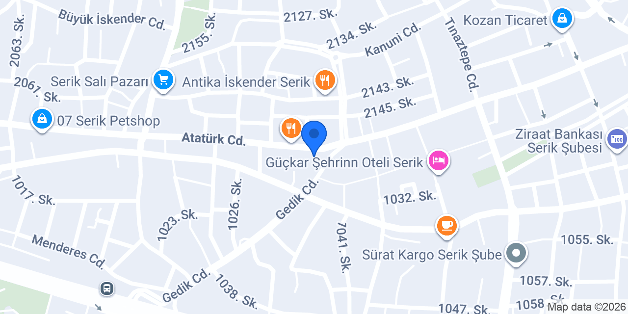Serik Karan Elektronik konumu