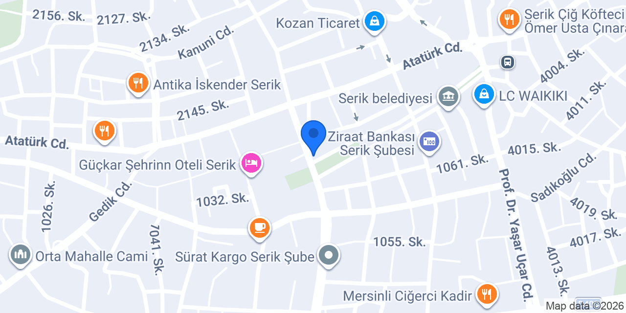 Şimşek Köfte ve Piyaz konumu