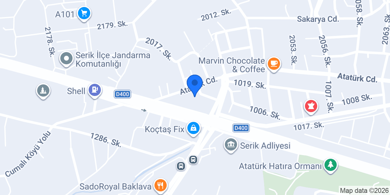 Adalya Serik Motor konumu