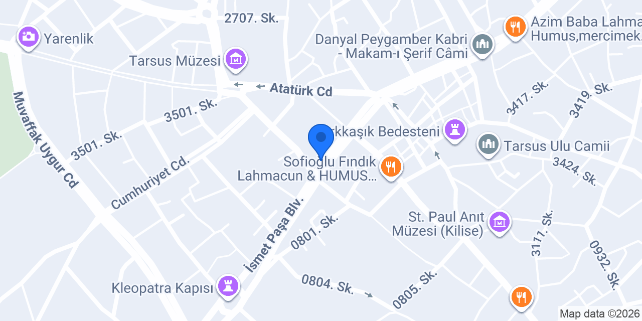 Tarsus 4. Noterliği konumu