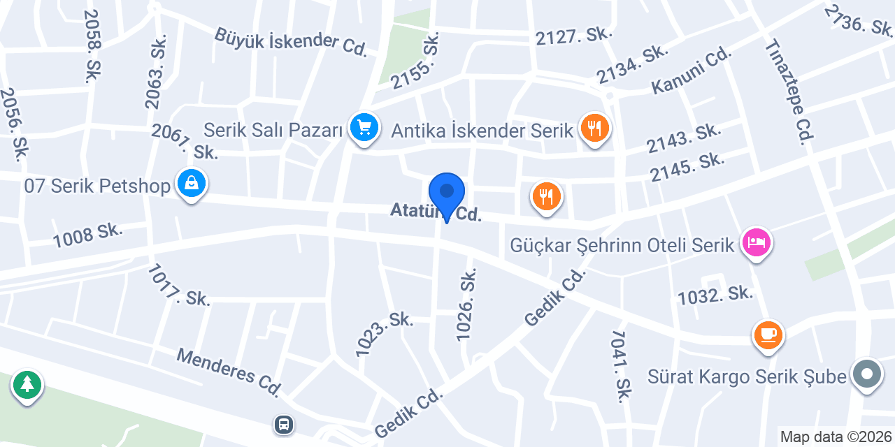 Serik 6. Noterliği konumu