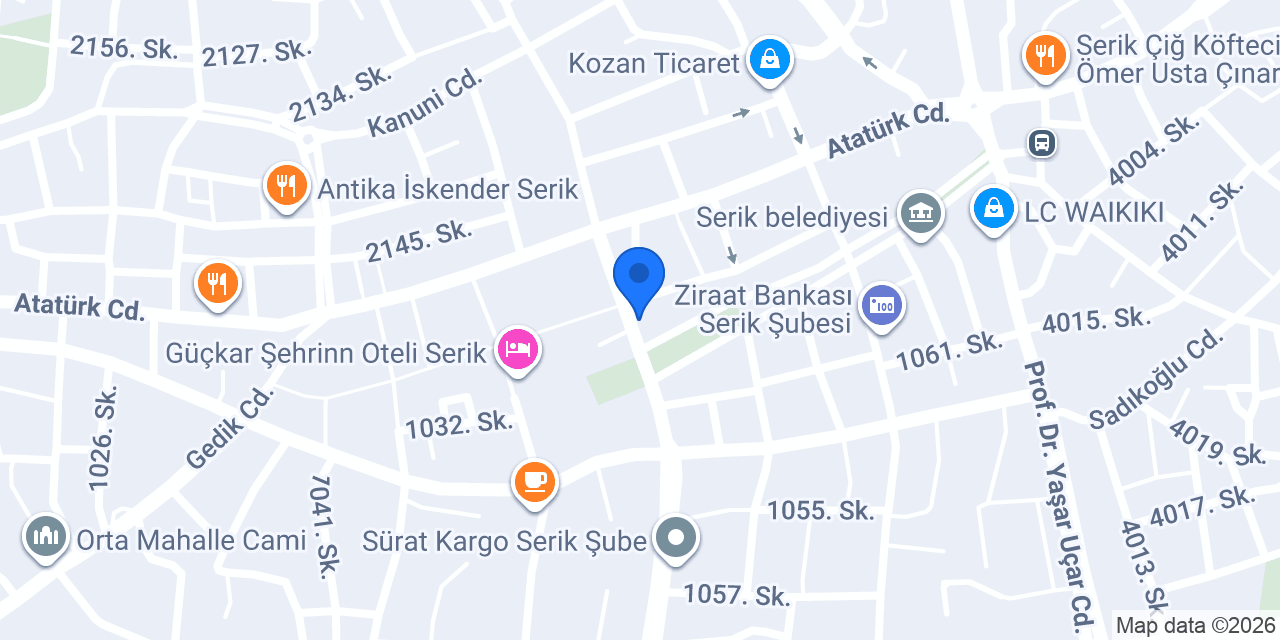 Bilgi Kitap Kırtasiye konumu