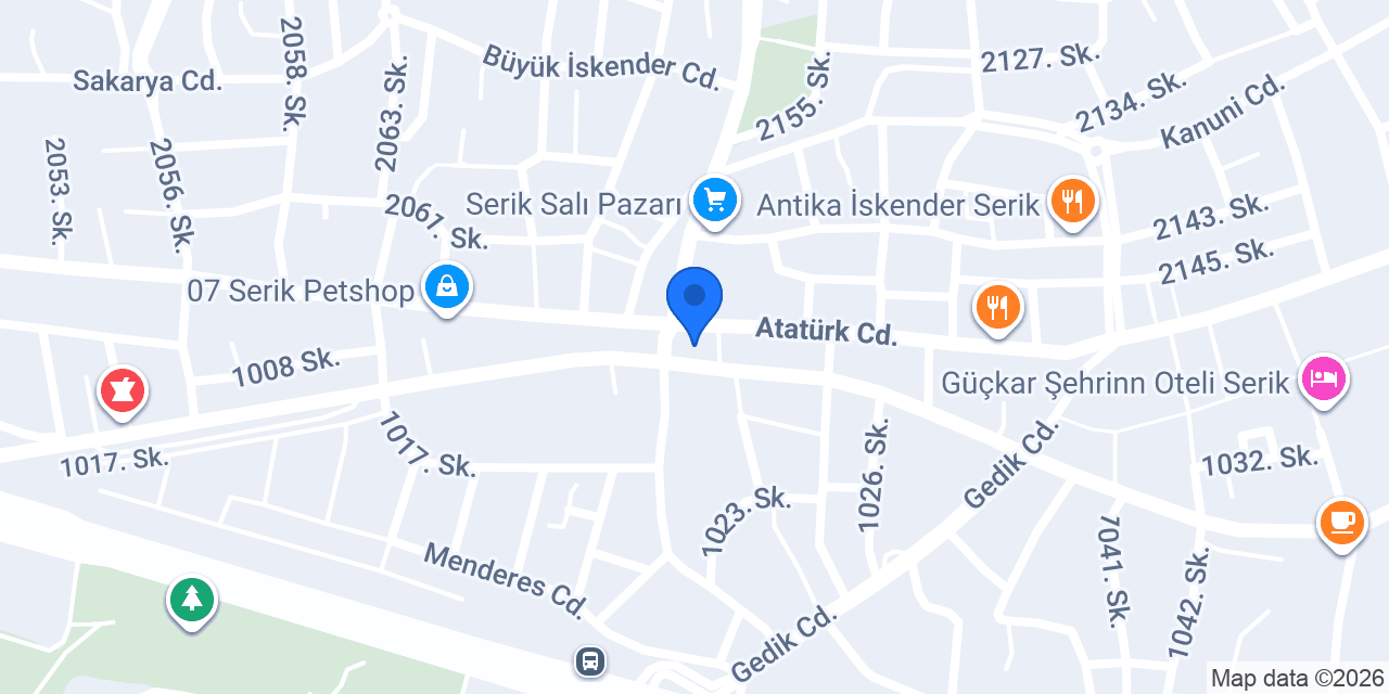Serik Nur Pastanesi İsa Özsoy Salıpazarı Şubesi konumu