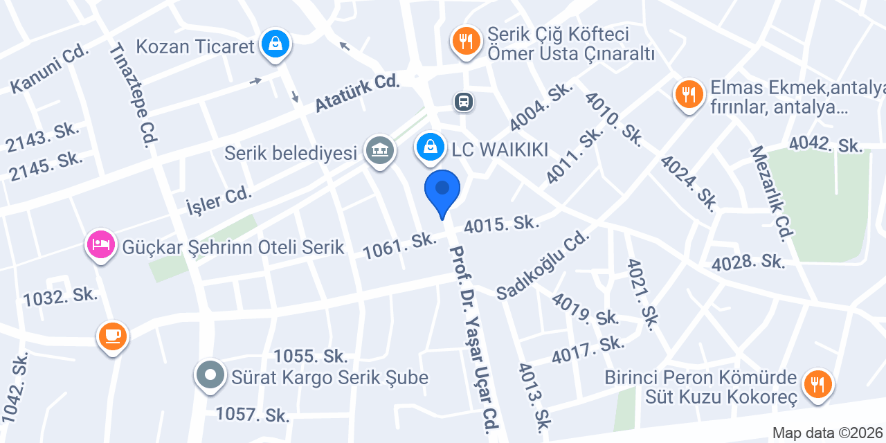 Avni Bilgi Personal Training Studio konumu