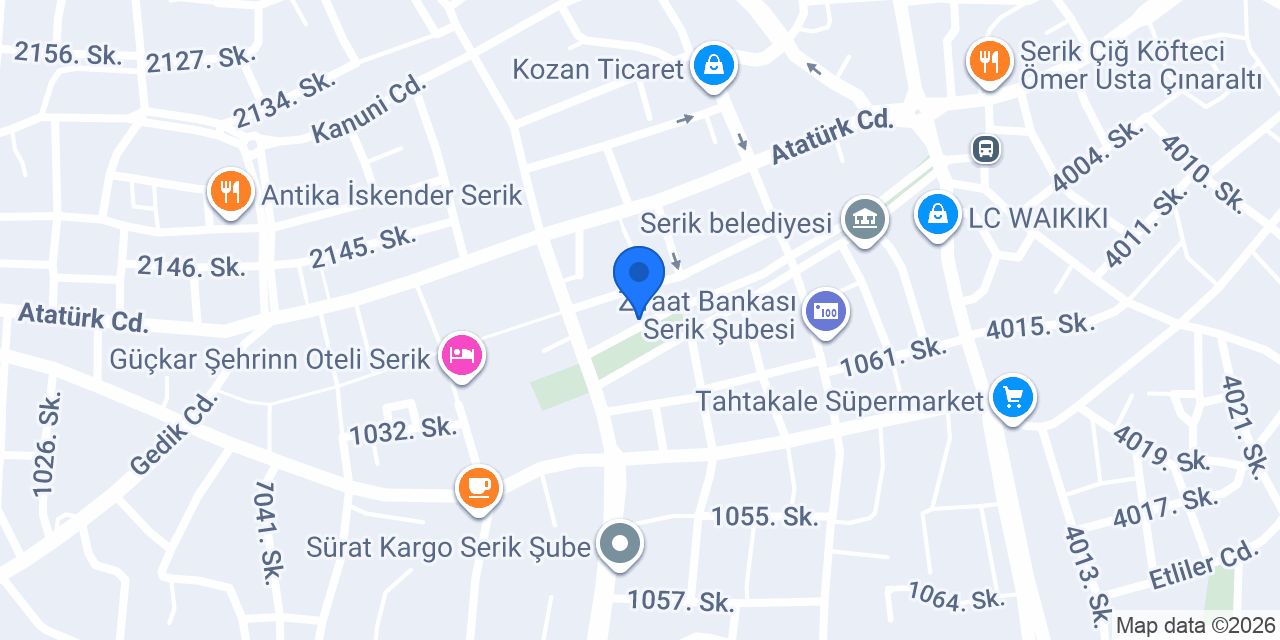 Özel Serik Fark Akademi konumu