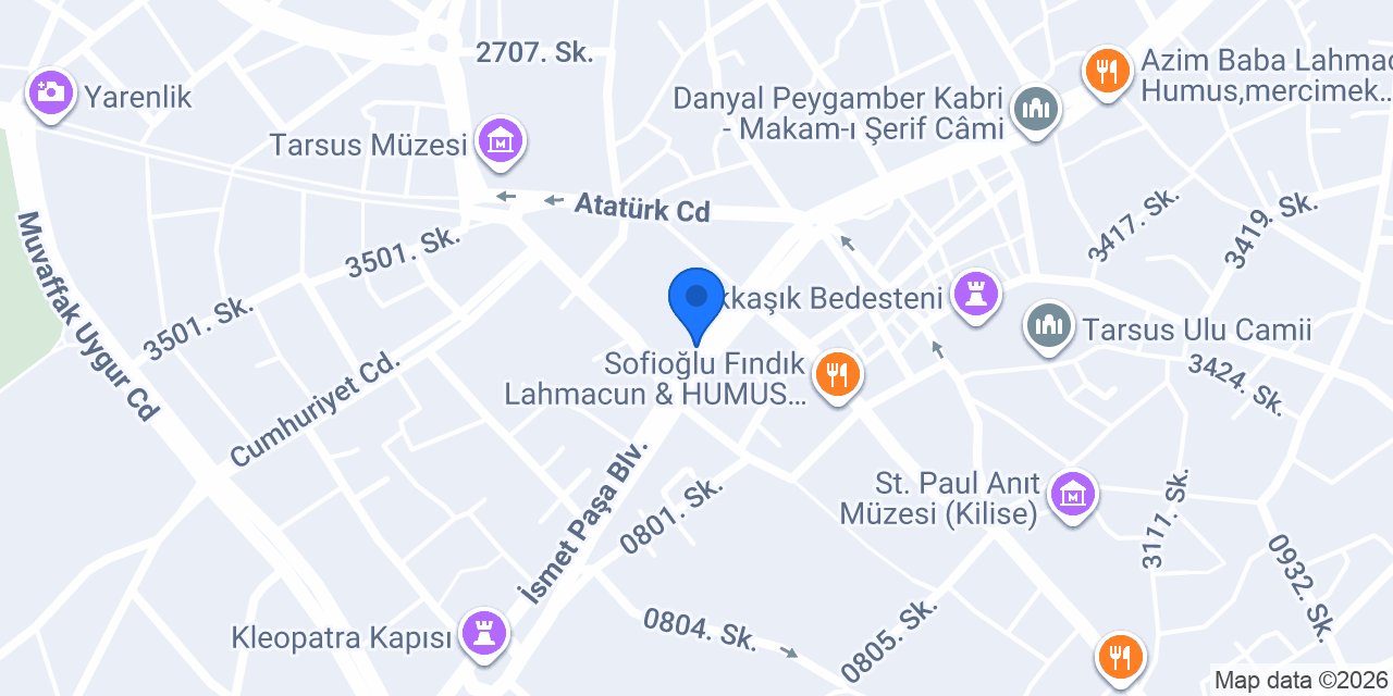 Kırmızı Beyaz Cafe Restoran konumu