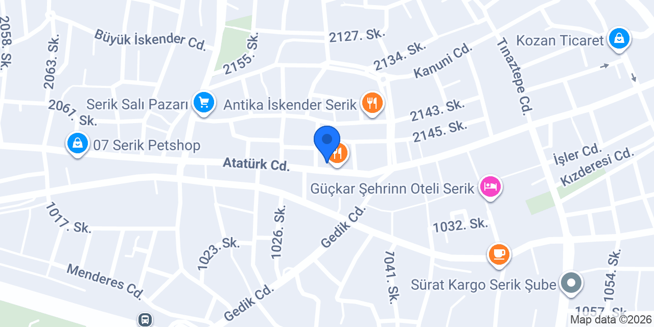 Çilek Odası | Serik konumu