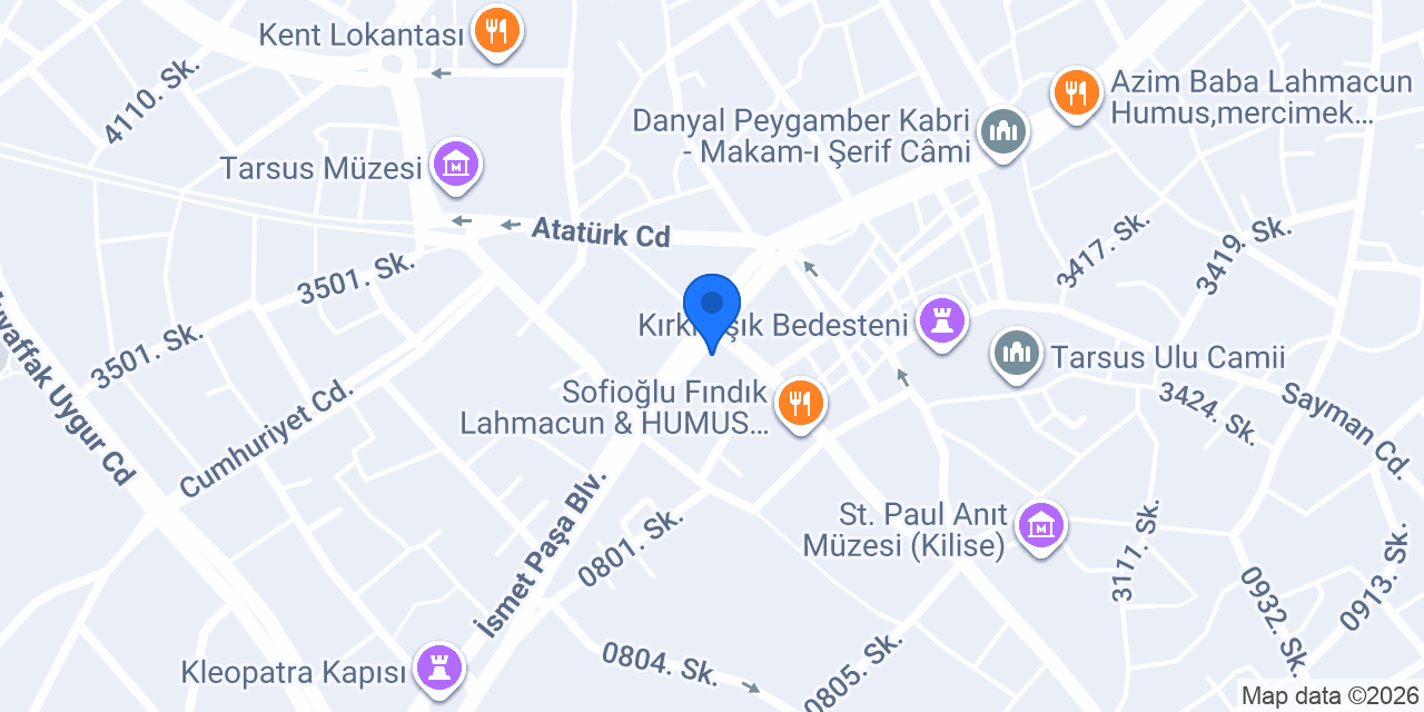 QNB Tarsus Şubesi konumu