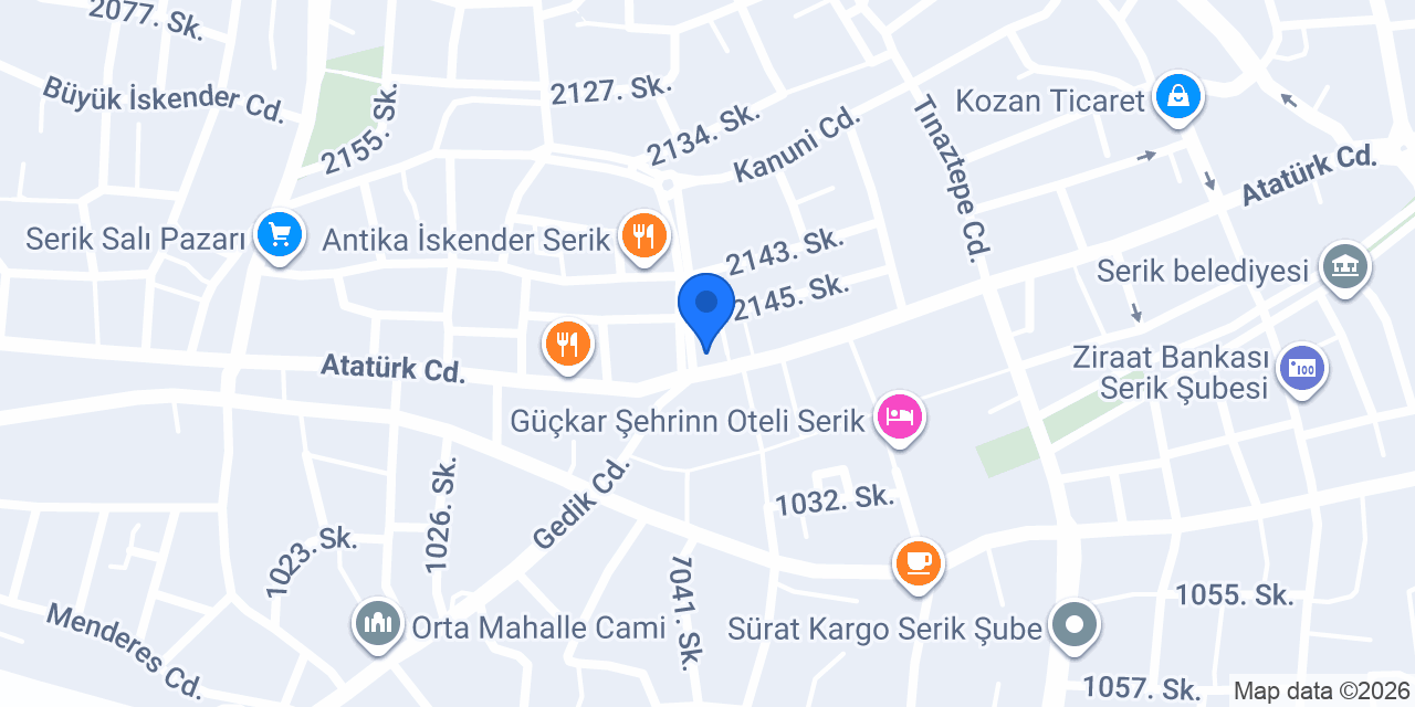 SERİK SPOT MOBİLYA konumu