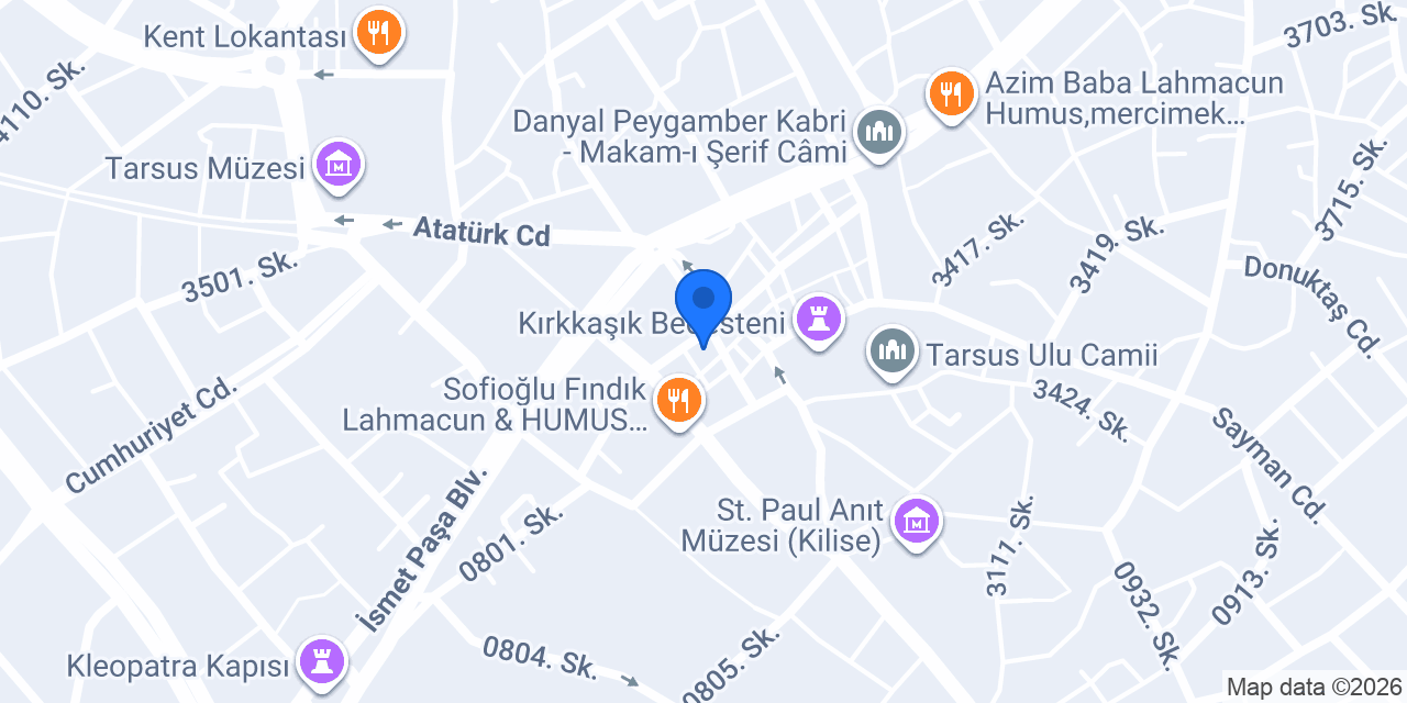 Mamülcü Reis Usta konumu
