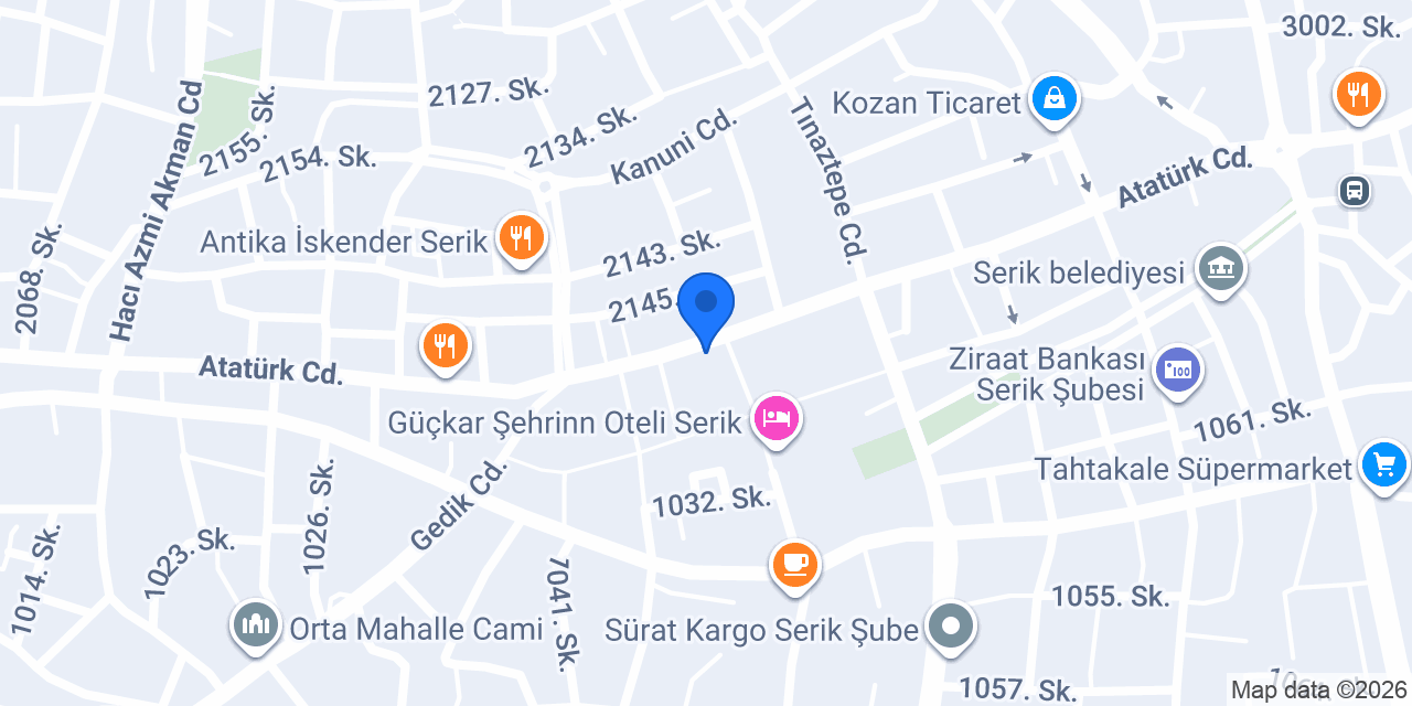 Konya'lı Orjinal pide,, konumu