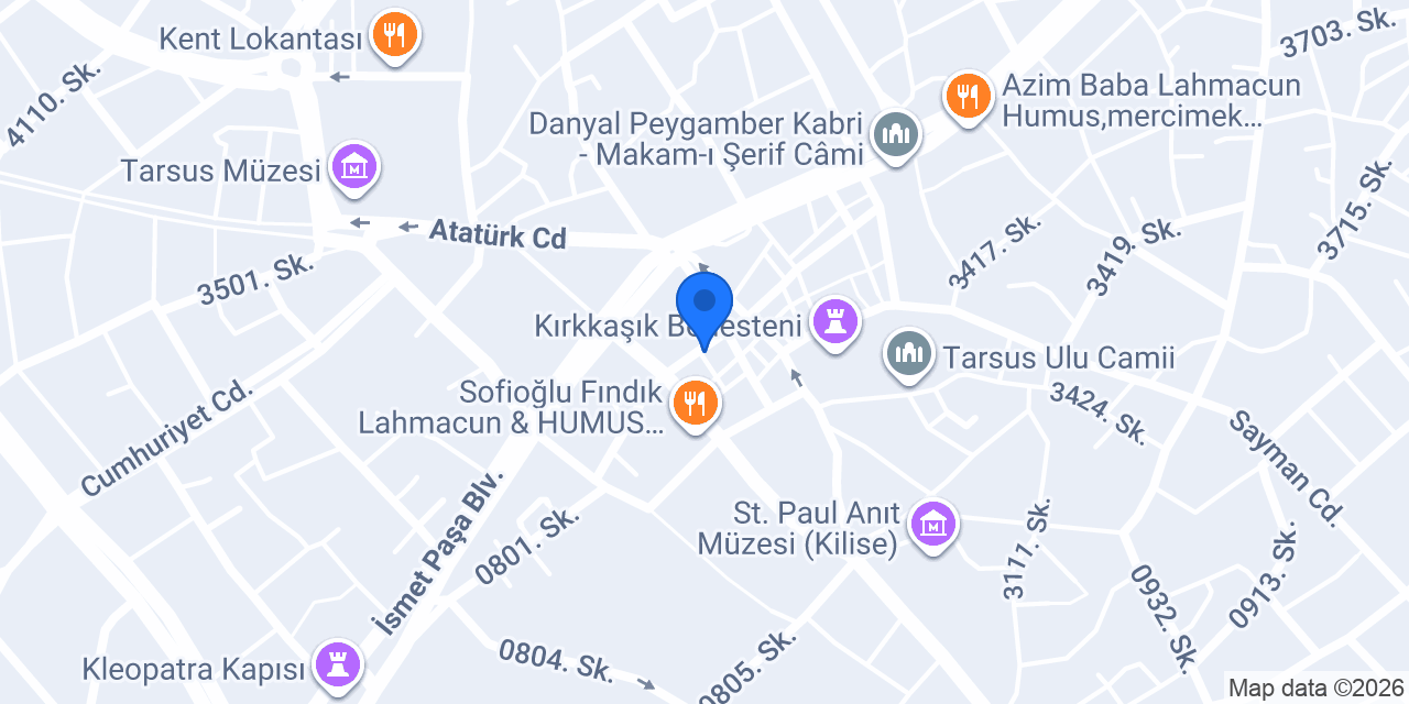 Mamülcü Cengiz Usta konumu