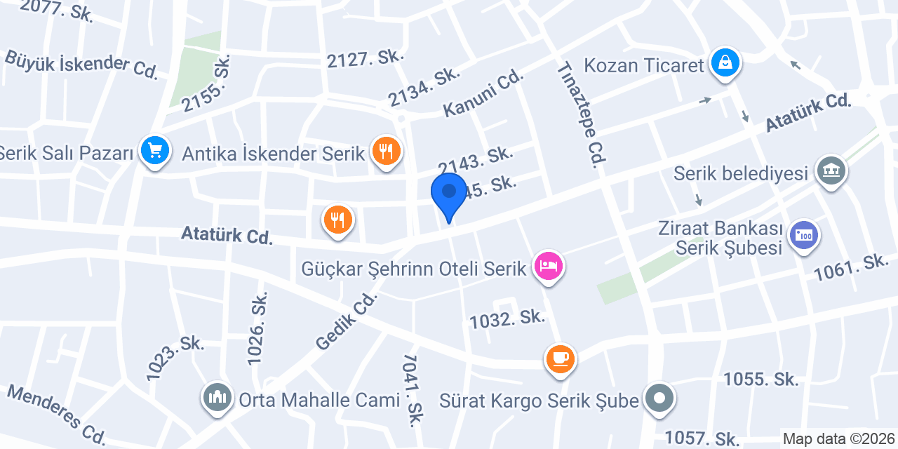 UMUT DÖNER (Serik Merkez) konumu