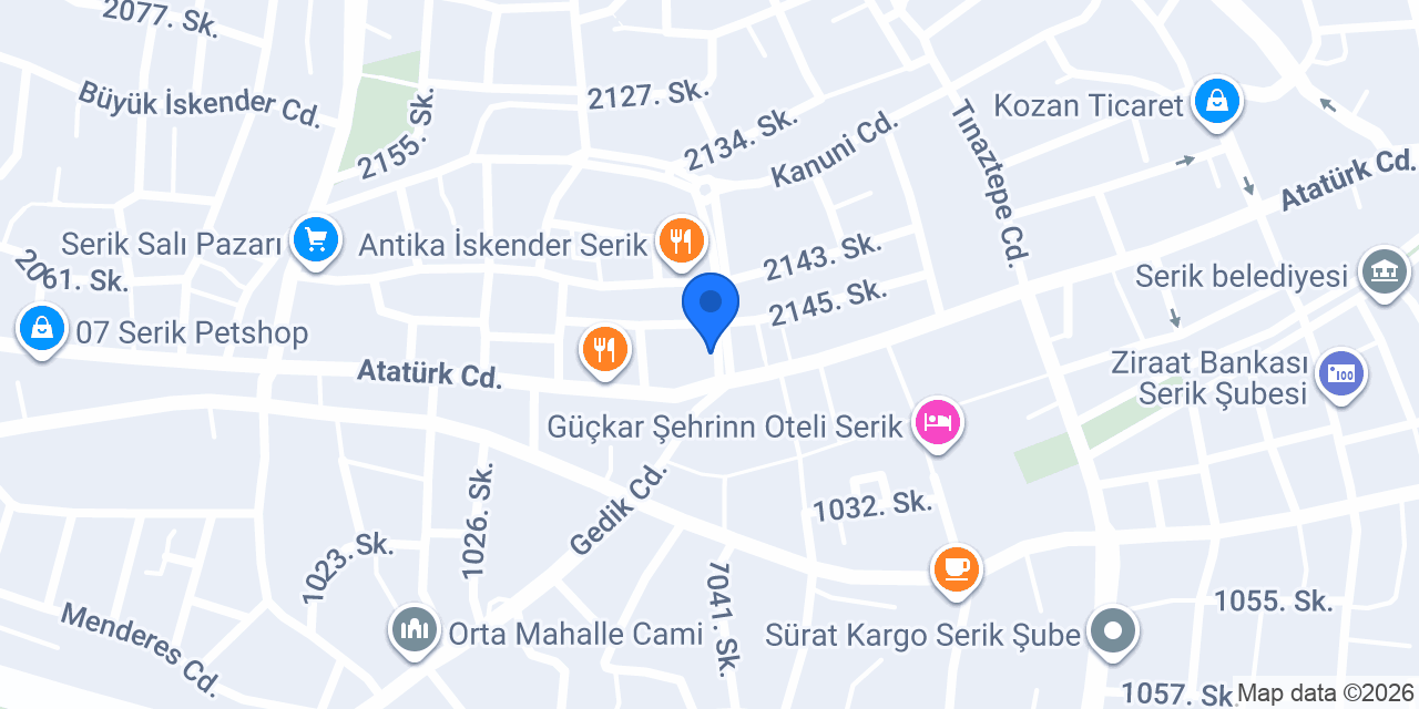 Serik 4. Noteri konumu