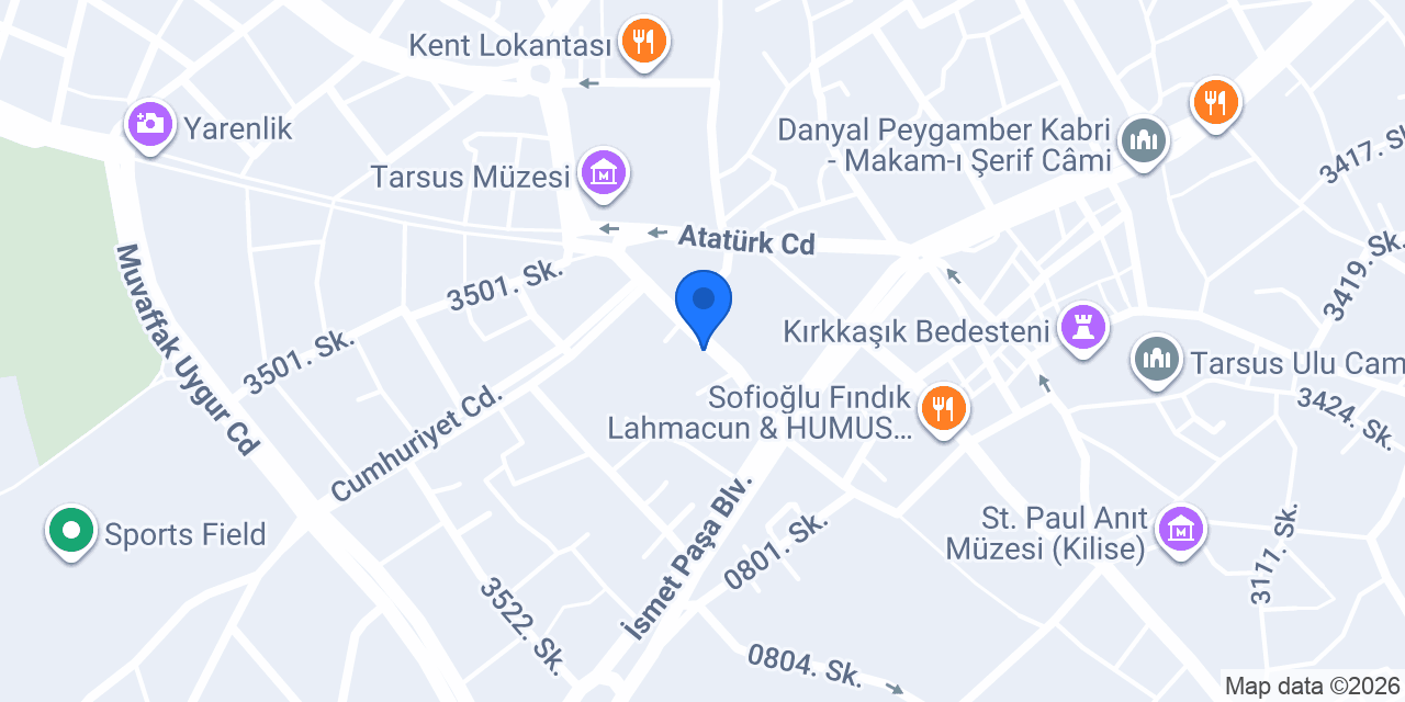 Tarsus Çilingir konumu