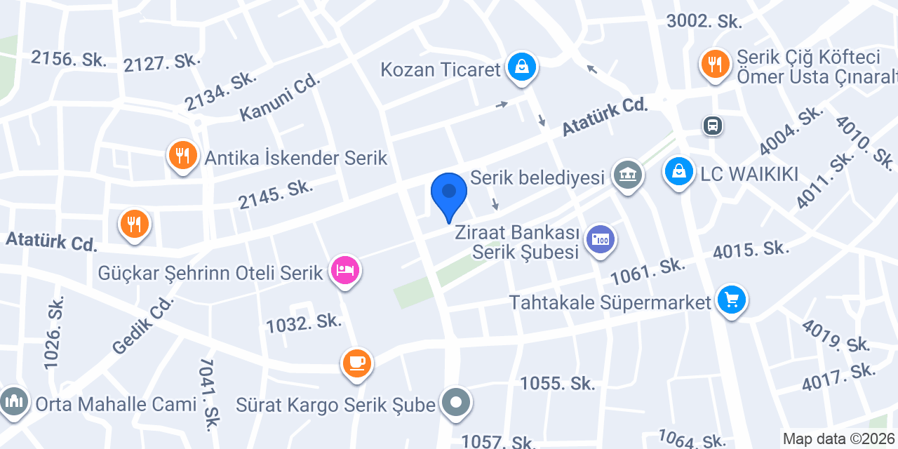 Diş Hekimi Metin Cesur konumu
