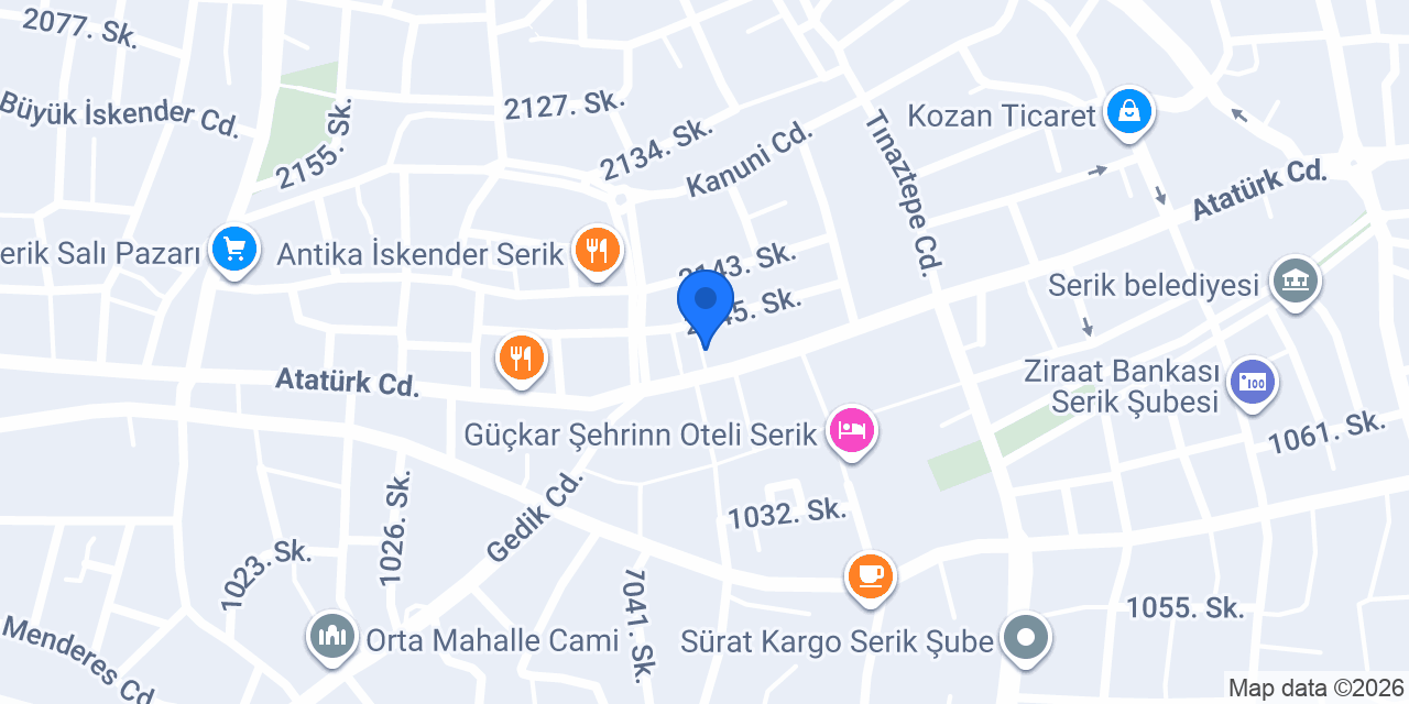 Efsane Bayan Kuaförü konumu