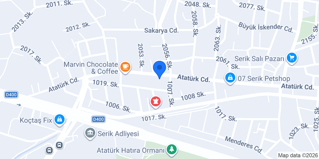 Serik kent pide konumu