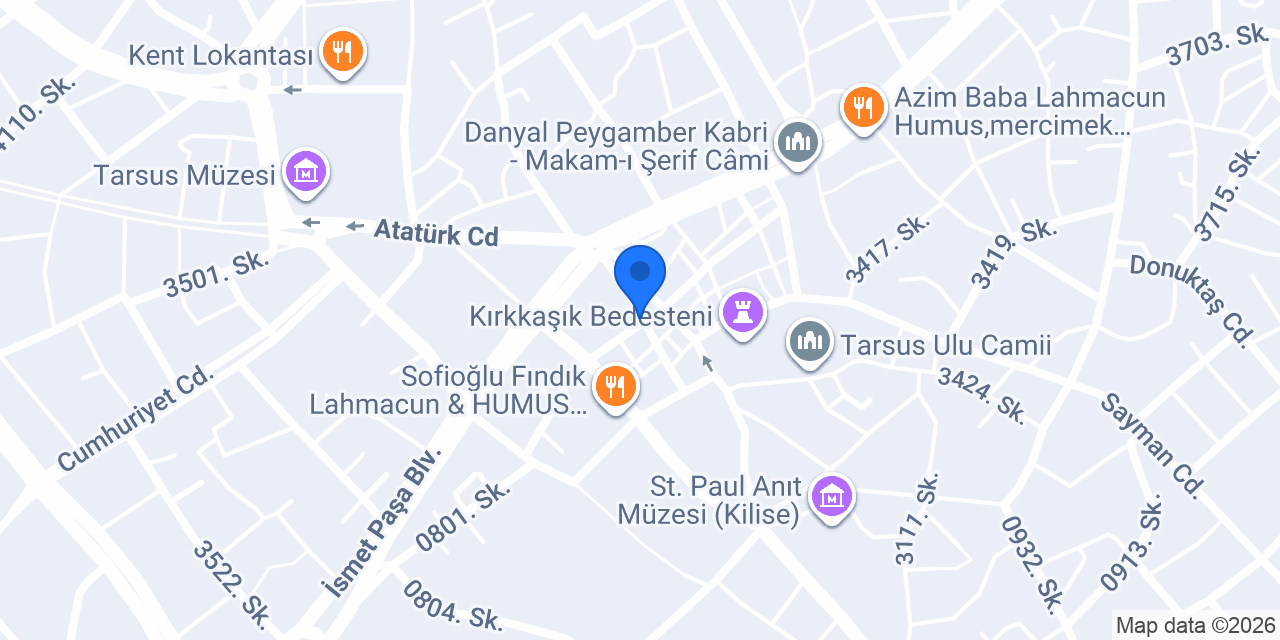 Künefeci Sadık Usta konumu