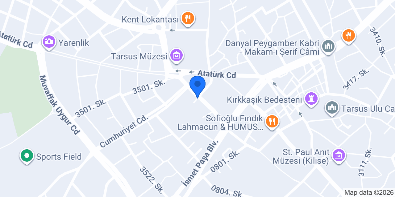Çataklı Planlama konumu