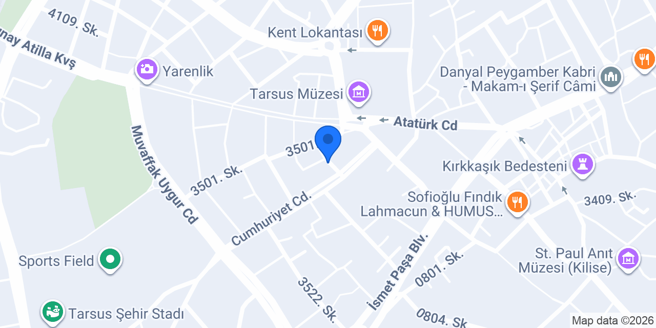 Terzi Dünya Hamza Elmastaş konumu