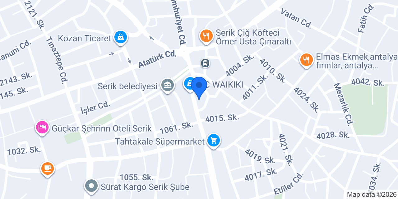 MONZARA Çiçekçilik Serik konumu