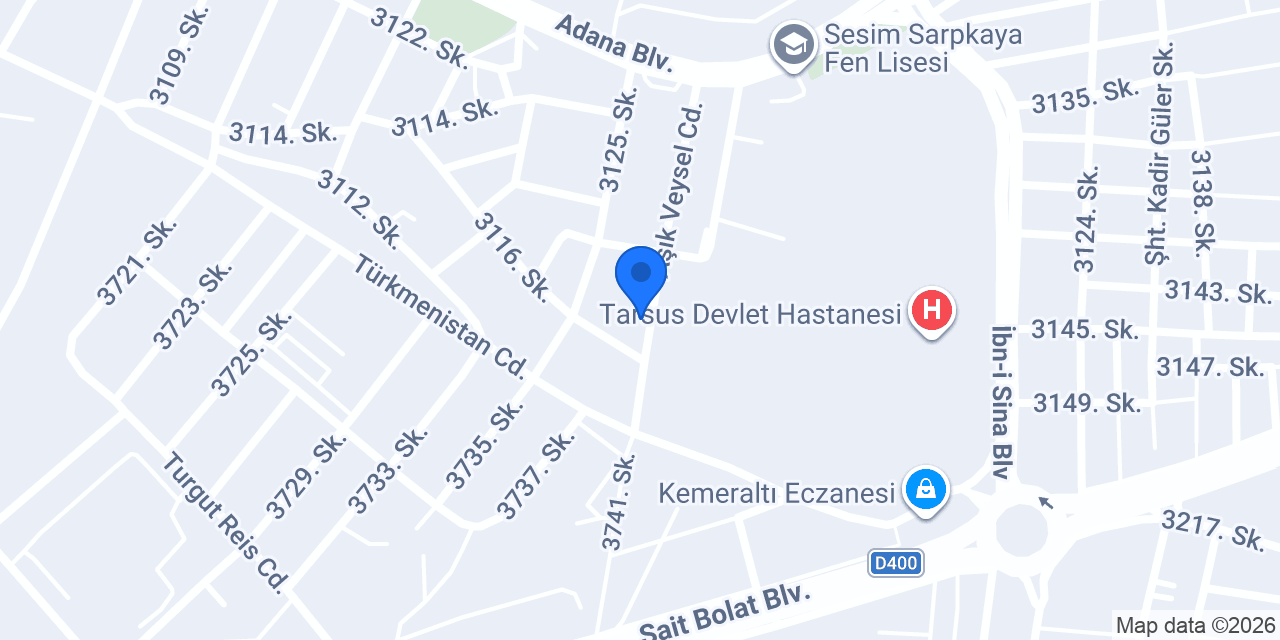 Simay Taşıt Servis Yedek Parça konumu
