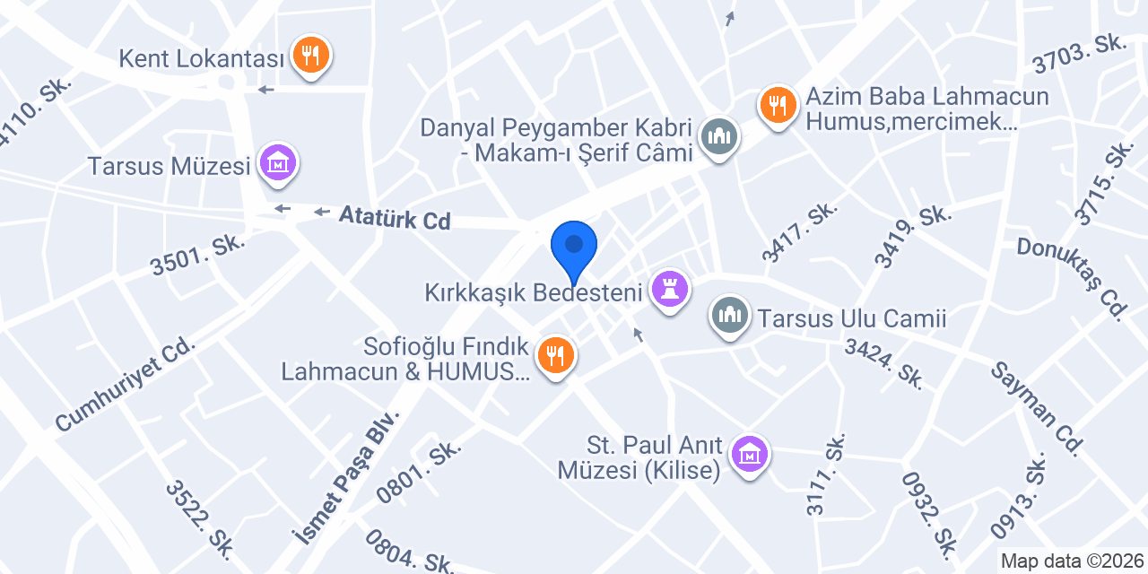 Çağdaş Bey Kebap konumu