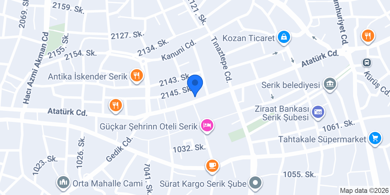 Veli Yıldırım Sigorta Acenteliği konumu