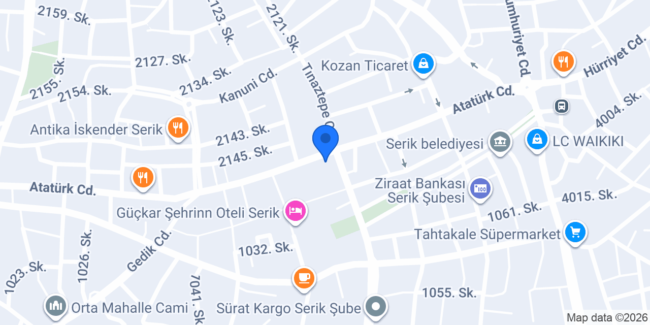 Kumbul Eczanesi serik konumu