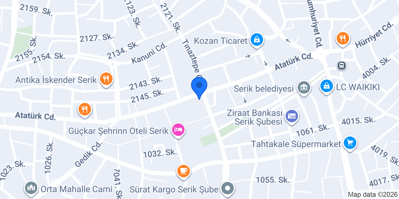 Diş Hekimi Ayhan Demir konumu