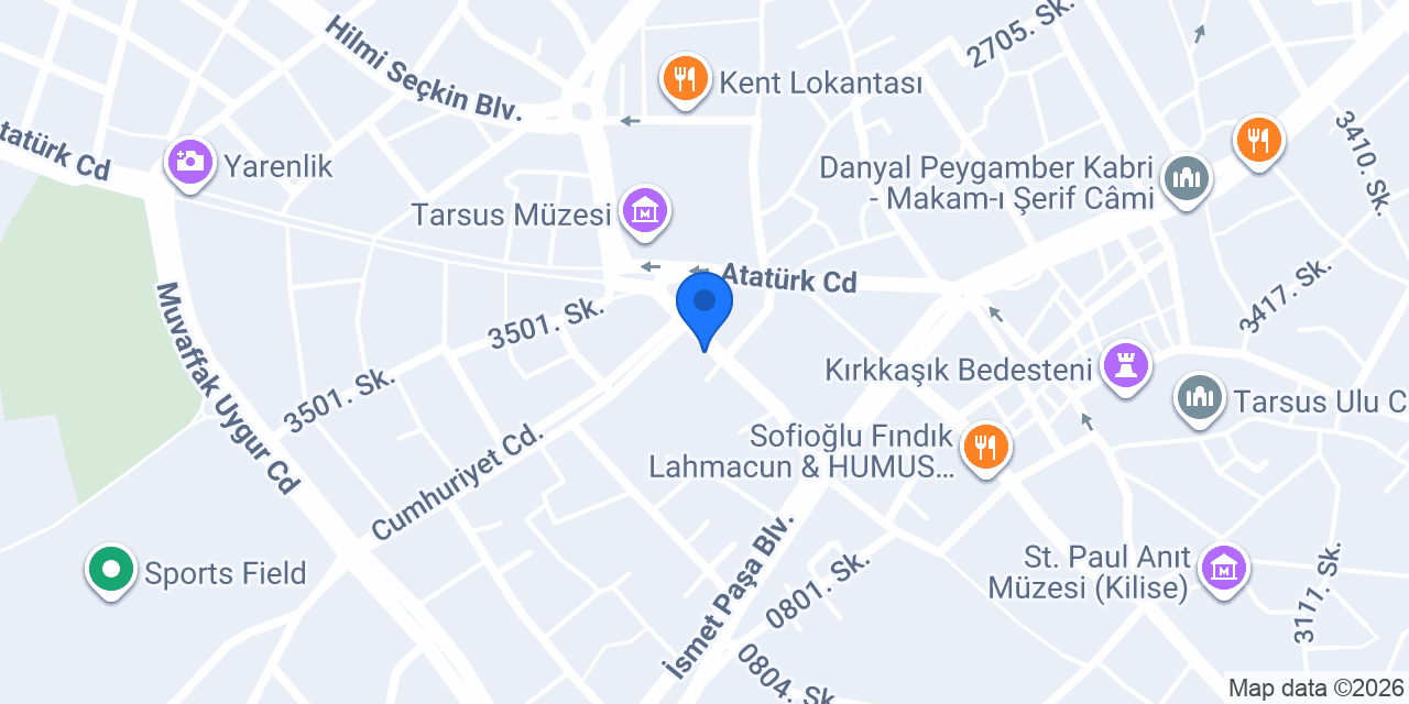 Tarsus 1. Noterliği konumu