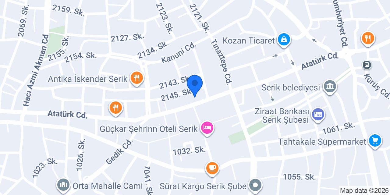 Favori Takı konumu
