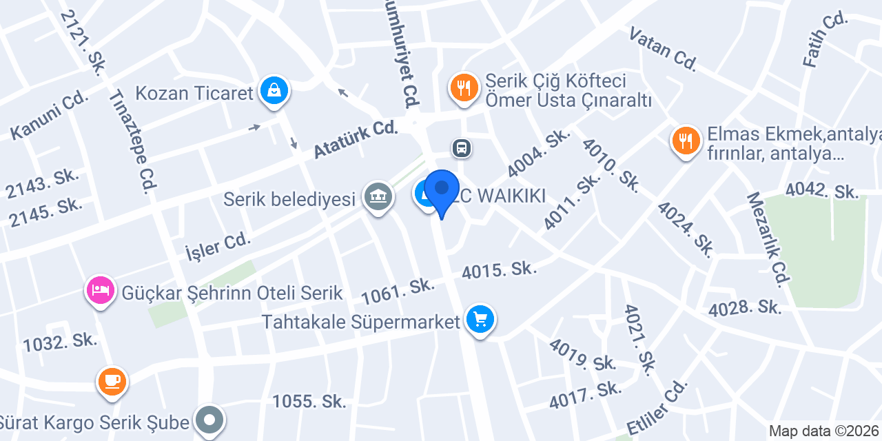 Zirve Pastanesi Serik konumu