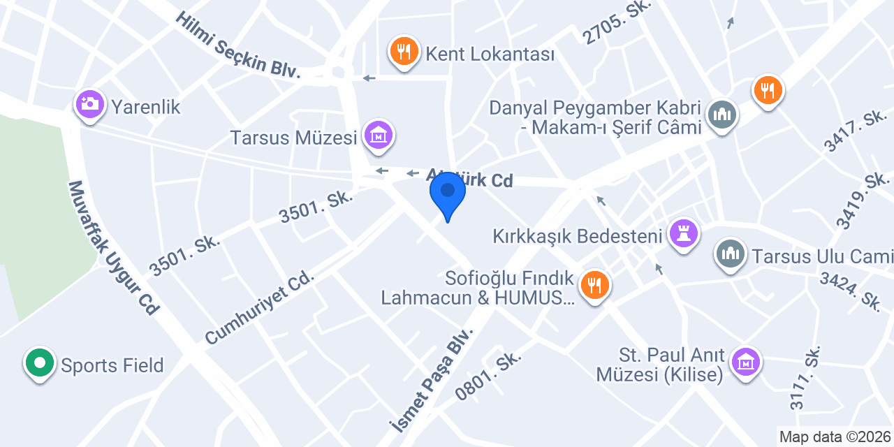 Çukurova Psikoteknik Değerlendirme Merkezi konumu
