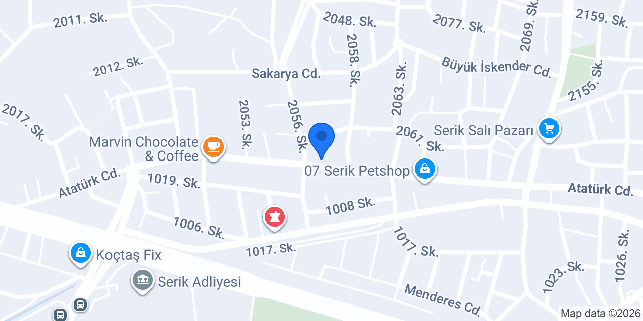 Serik Duş konumu