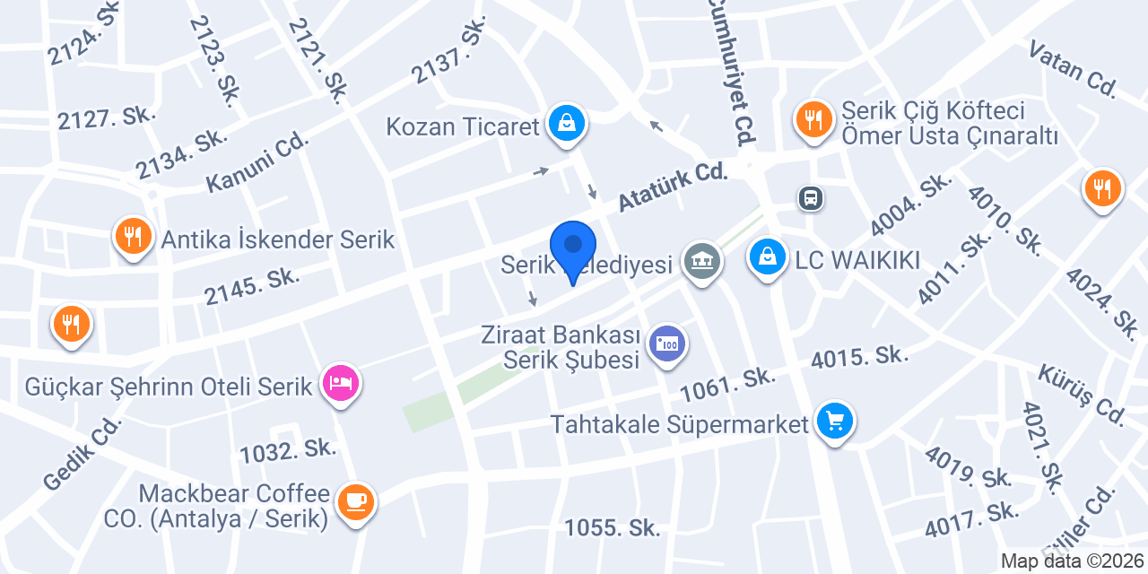 Özgür Erkek Kuaförü konumu