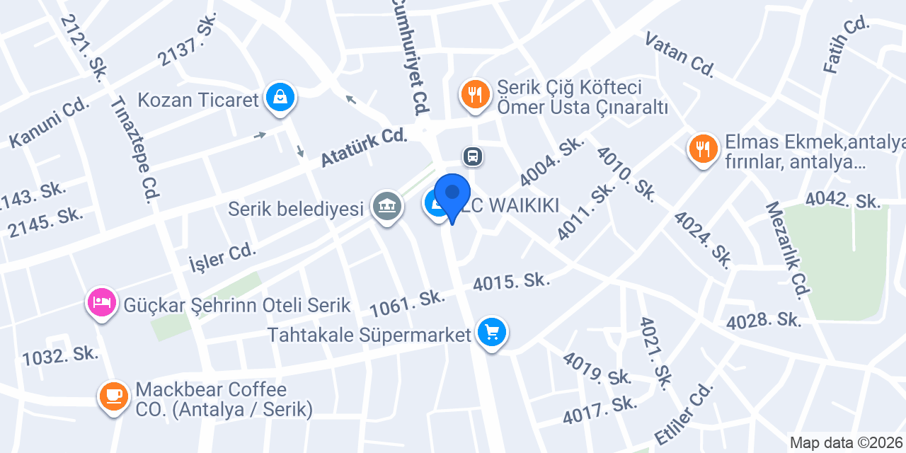 Meray Giyim konumu
