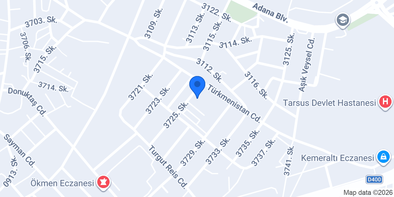 Yeşilkurt Oto konumu