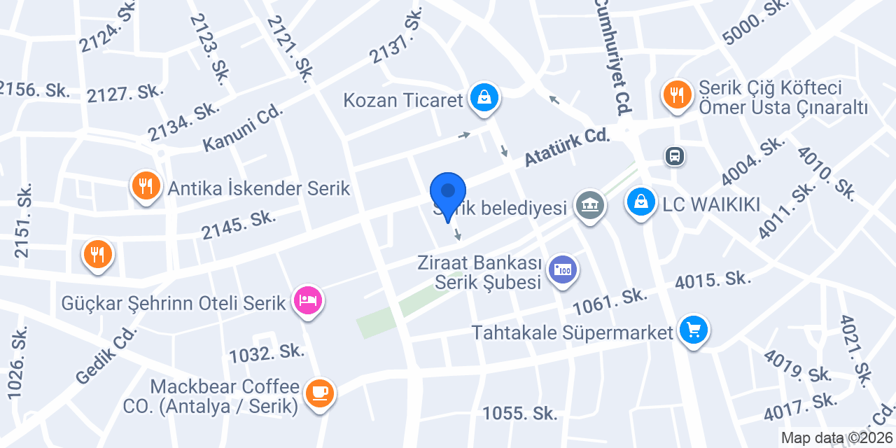 Kader Erkek Kuaförü konumu