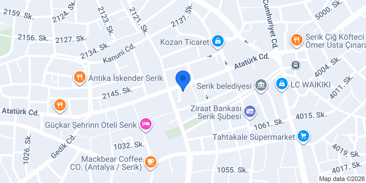 Cafe Barcelona Serik konumu
